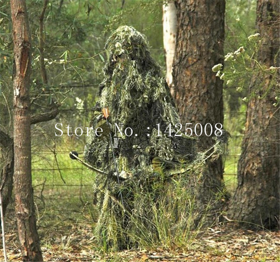 3D ܵ  Ghillie  β ſ ݼ   Ƿ yowie paintball Suit Camouflage